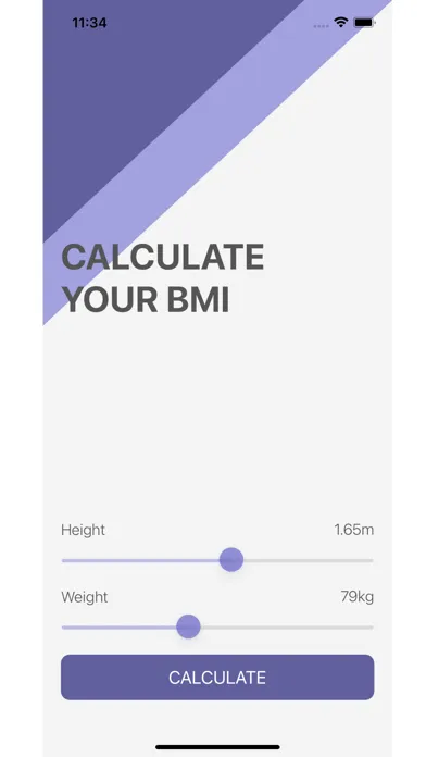 BMI Calculator - Swift Screenshots