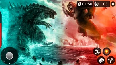 Tangkapan skrin Gorilla Kong Vs Kaiju Rampage