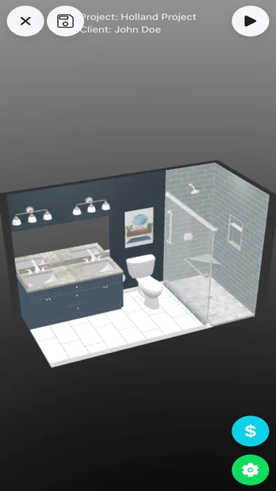 ภาพหน้าจอของ The Bath App: Bathroom Design