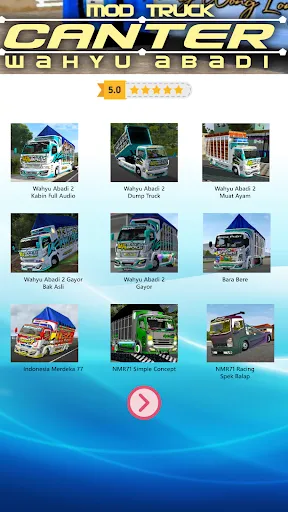 Capturas de pantalla de Mod Bussid Truk Wahyu Abadi 02