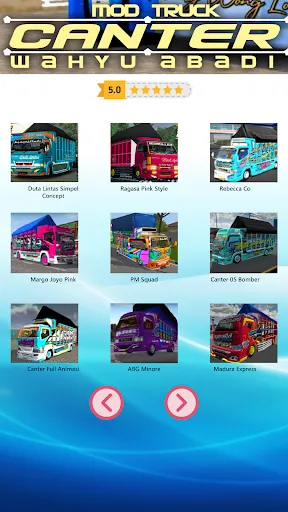 Capturas de pantalla de Mod Bussid Truk Wahyu Abadi 02