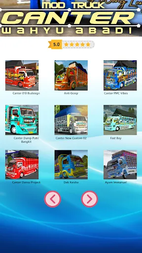 Capturas de pantalla de Mod Bussid Truk Wahyu Abadi 02