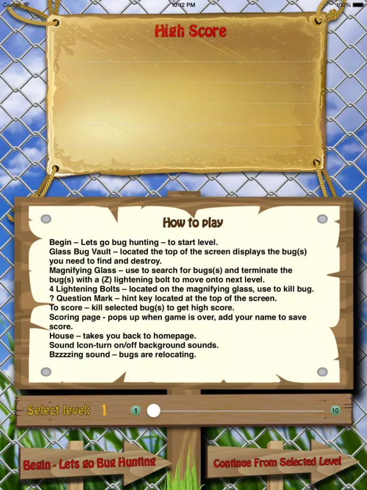 صور Bug Hunter for Free iPad 