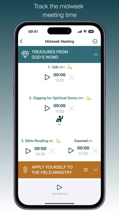 Capturas de tela do Meeting Timer & Stopwatch