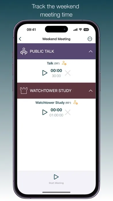 Capturas de tela do Meeting Timer & Stopwatch
