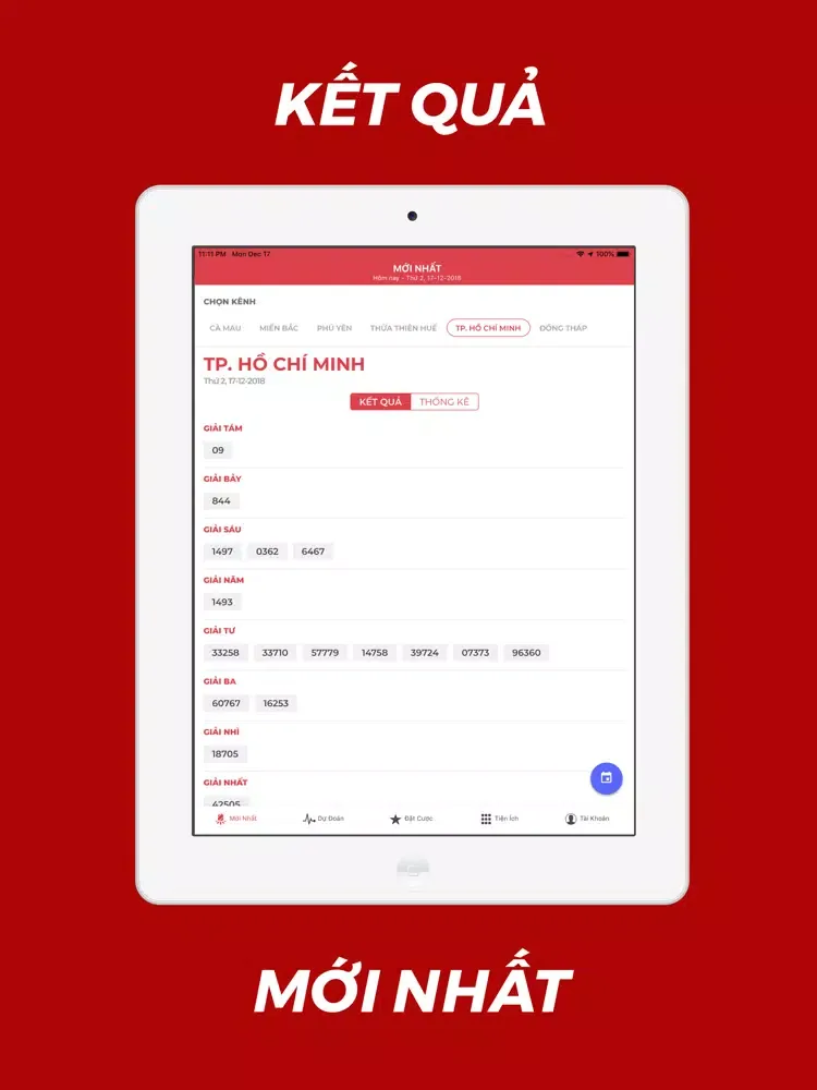 Xổ số: kết quả & dự đoán iPad  Screenshots