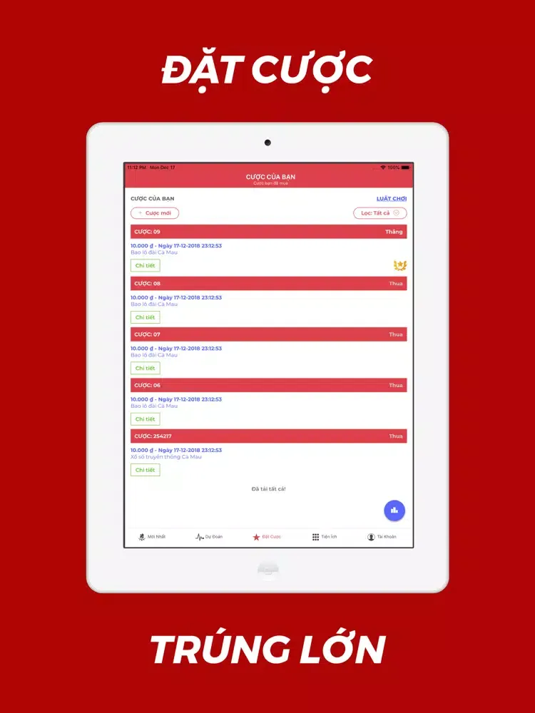 Xổ số: kết quả & dự đoán iPad  Screenshots