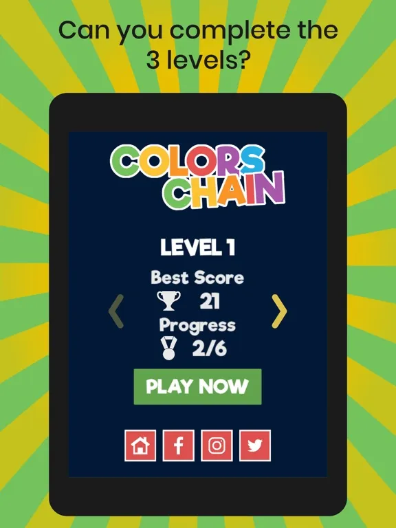 Tangkapan skrin Colors Chain iPad 