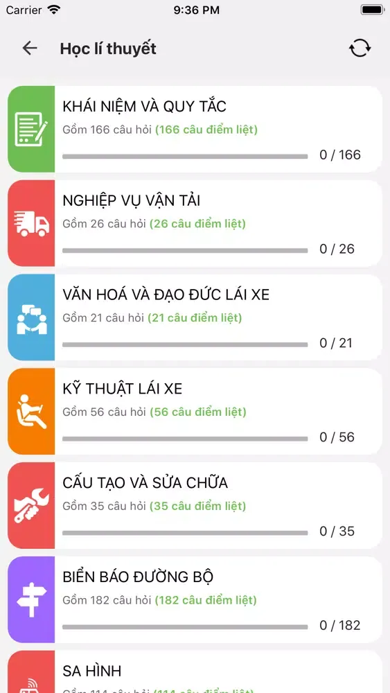 600 Câu hỏi Ôn thi GPLX应用截图
