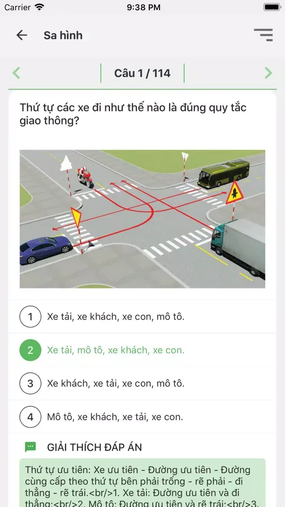 600 Câu hỏi Ôn thi GPLX应用截图