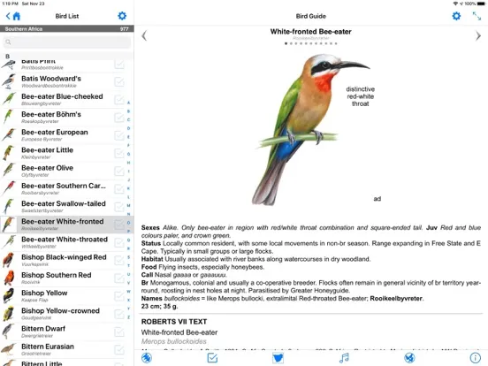 Zrzuty ekranu Roberts Bird Guide 2 iap iPad 