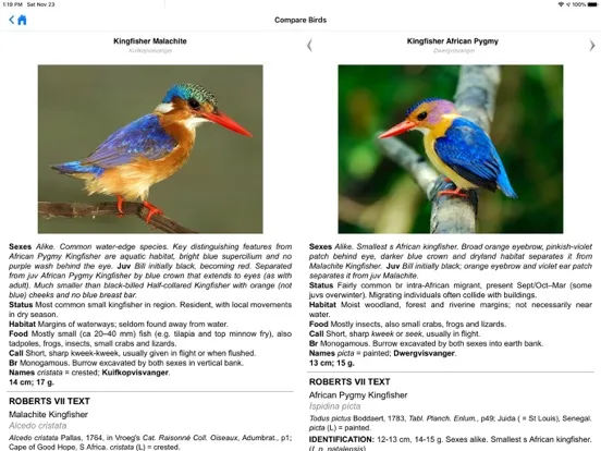 Zrzuty ekranu Roberts Bird Guide 2 iap iPad 