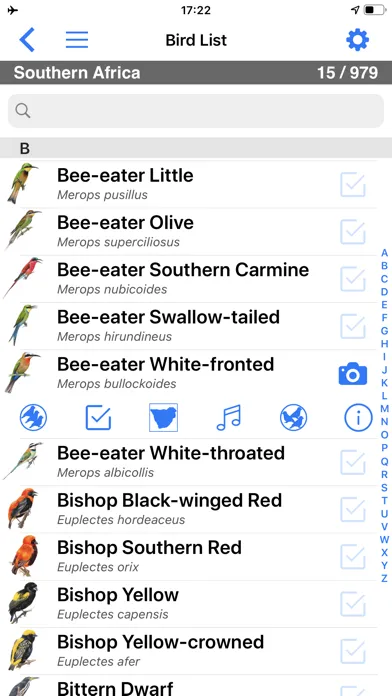 Zrzuty ekranu Roberts Bird Guide 2 iap