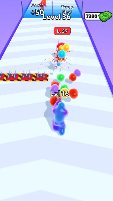 ภาพหน้าจอของ Level Up Blob