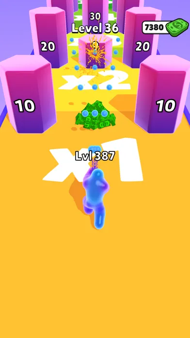 ภาพหน้าจอของ Level Up Blob