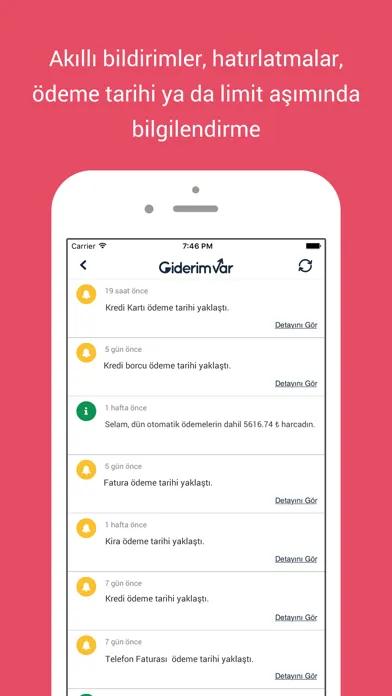 GiderimVar - Gelir Gider Takip স্ক্রিনশট