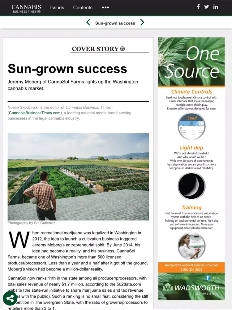 Captures d'écran de Cannabis Business Times iPad 