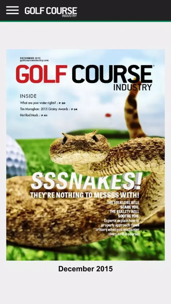 Capturas de tela do GCI - Golf Course Industry