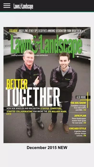 Capturas de tela do Lawn & Landscape magazine