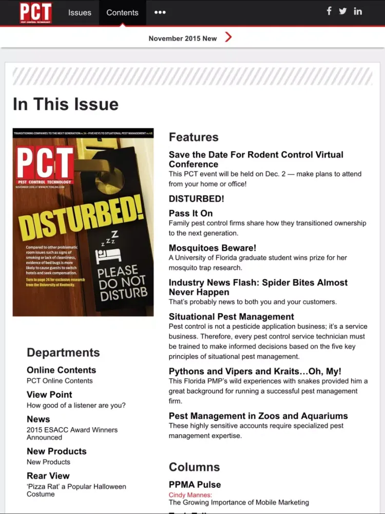 Скриншоты PCT Magazine iPad 