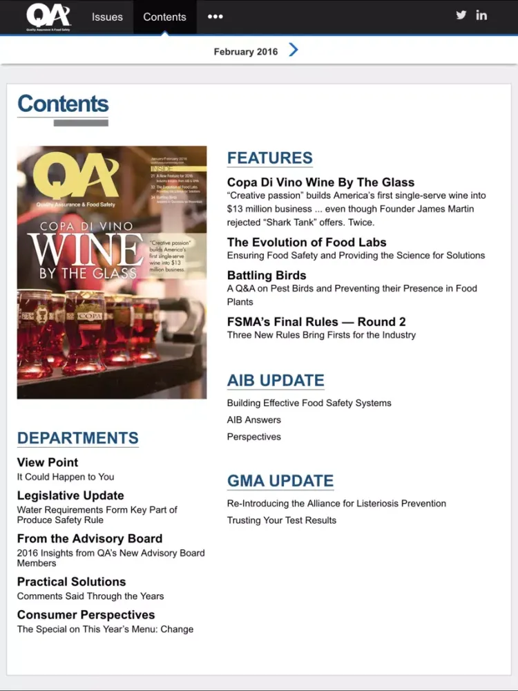 Скриншоты Quality Assurance Magazine iPad 
