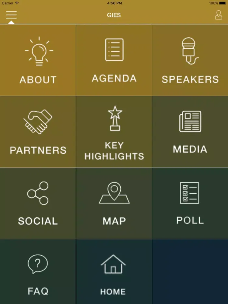 Capturas de tela do GIES 2018 iPad 
