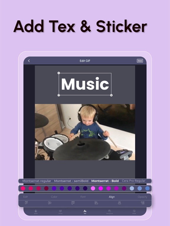 GIF Maker - Make Video to GIF° iPad  Screenshots
