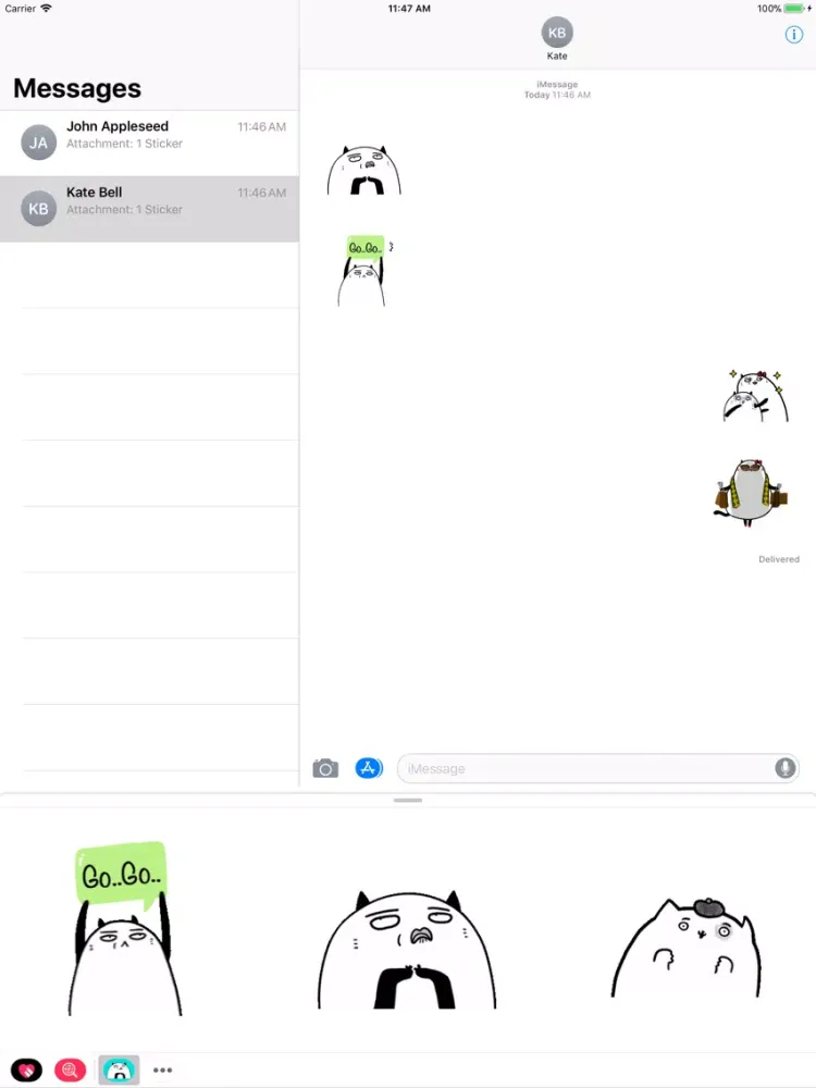 Crazy Fatty Cat Animated iPad  Screenshots