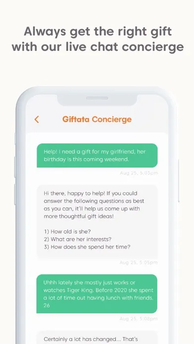 Giftata: Thoughtful Gift Ideas應用截圖