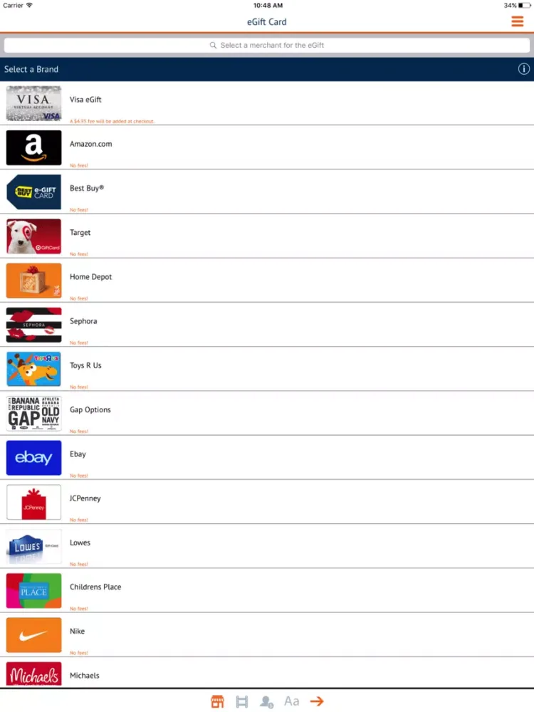 Ảnh chụp màn hình của Buy Personalized Gift Cards iPad 