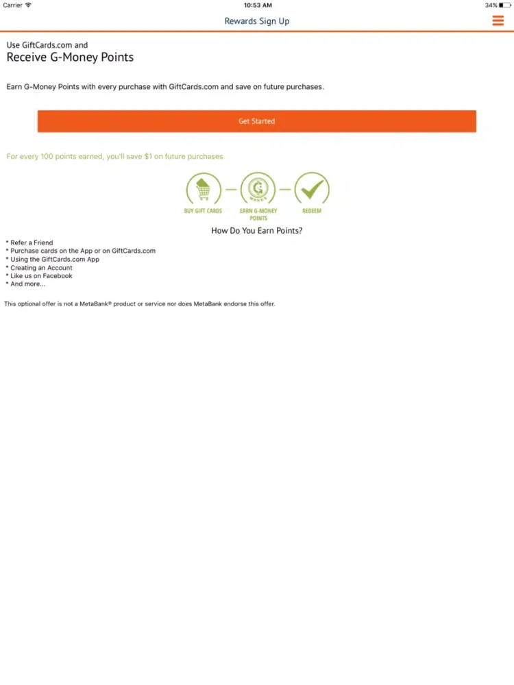 Ảnh chụp màn hình của Buy Personalized Gift Cards iPad 