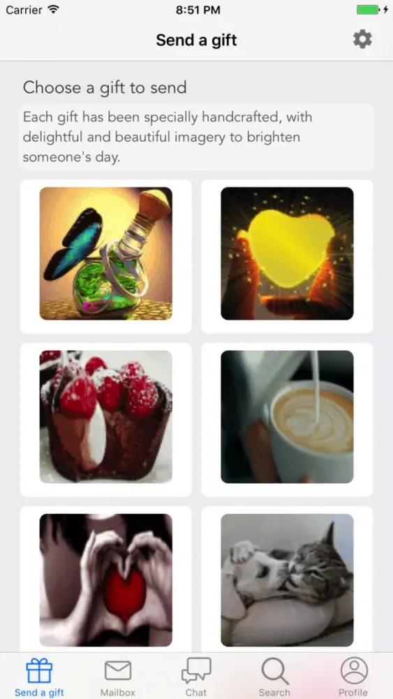 Capturas de tela do #lovepx - Gifts for friends