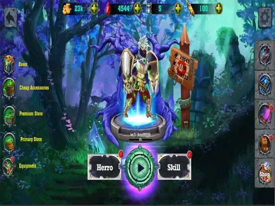 Ảnh chụp màn hình của Hero Legend: Forest Adventure iPad 
