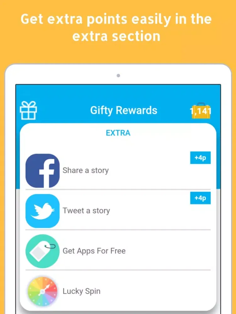 GiftyRewards iPad  Screenshots