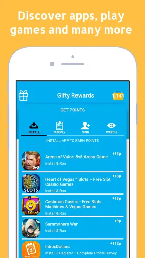 GiftyRewards Screenshots