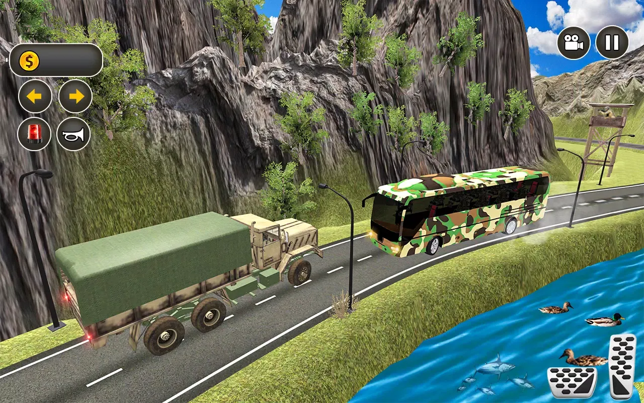 Army bus games 3d Army driving スクリーンショット