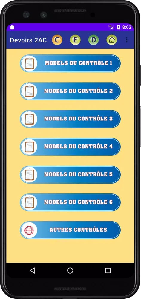 Captures d'écran de Physique chimie 2AC