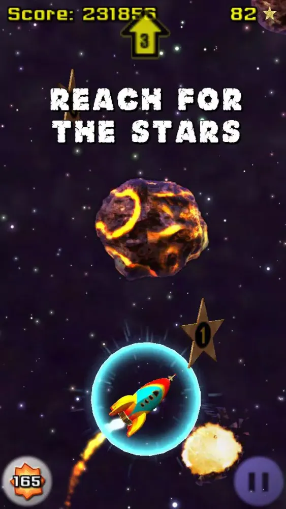 ภาพหน้าจอของ Rock Run : Endless Star Runner