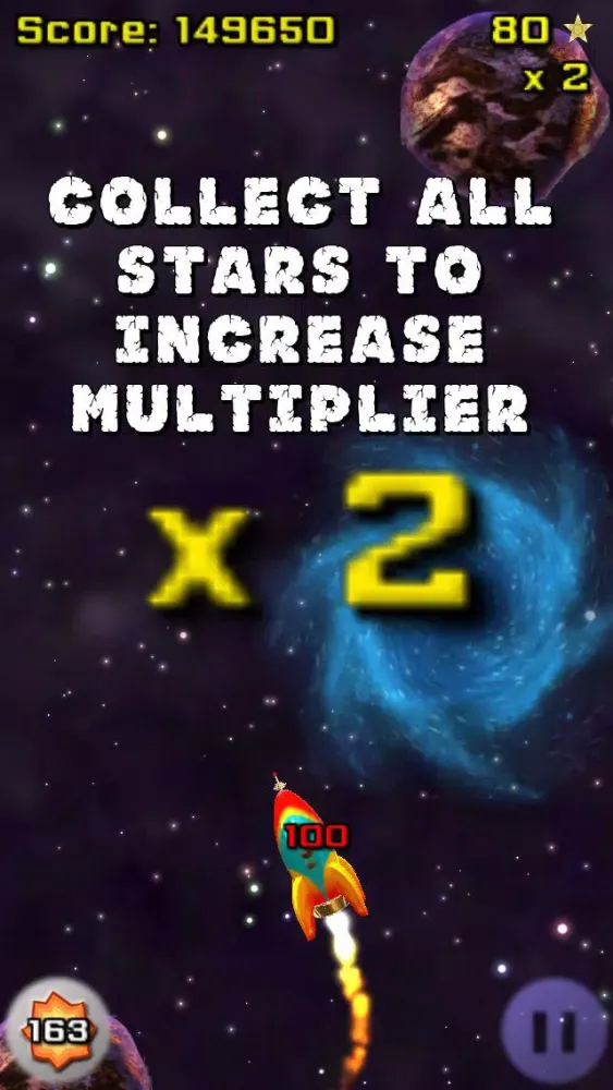 ภาพหน้าจอของ Rock Run : Endless Star Runner