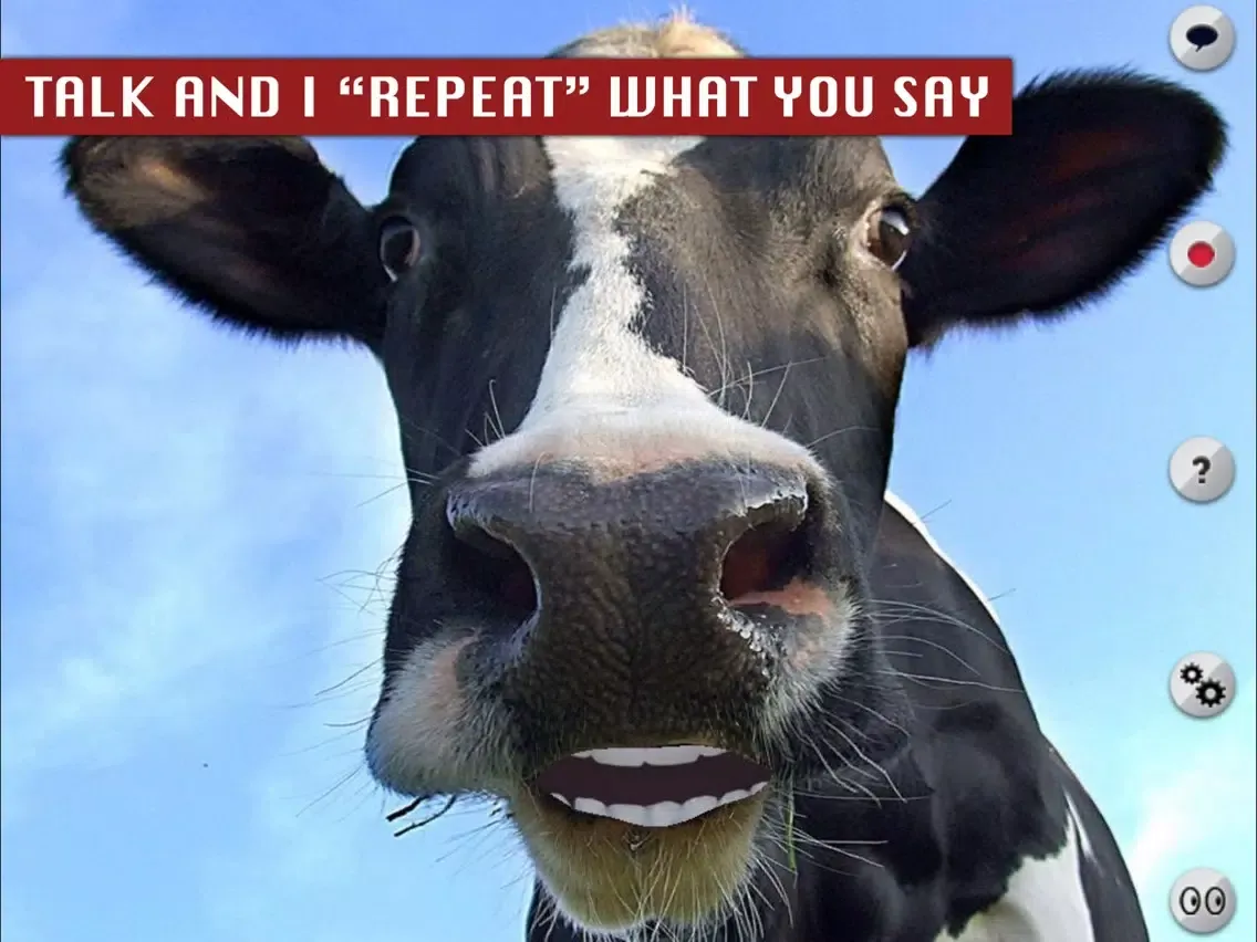 Capturas de tela do Talking Cow iPad 