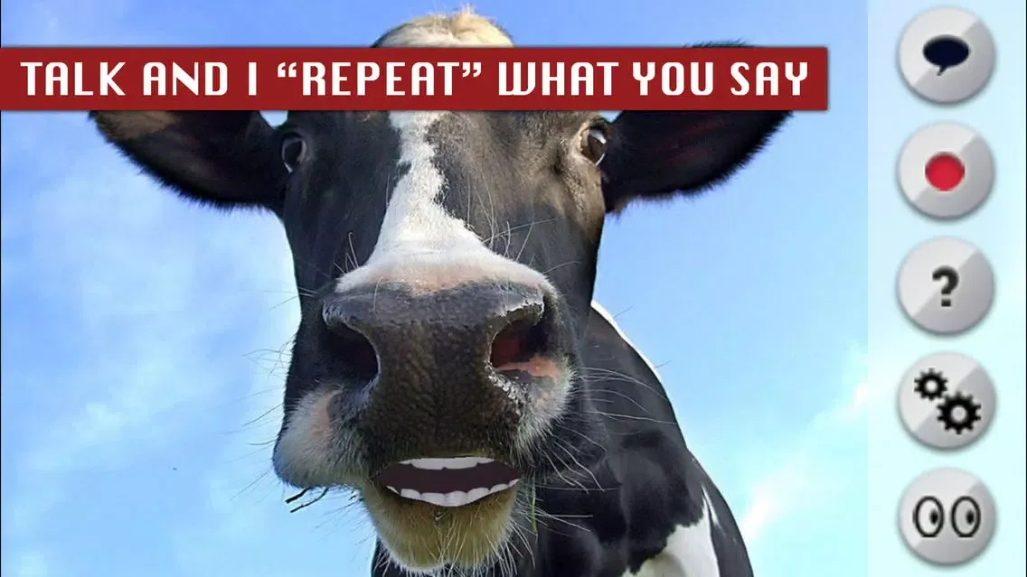 Capturas de tela do Talking Cow