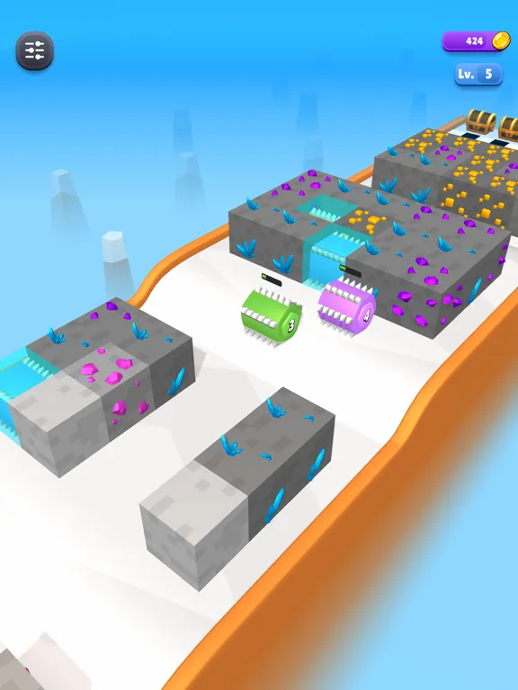 Polygon Miners iPad  Screenshots