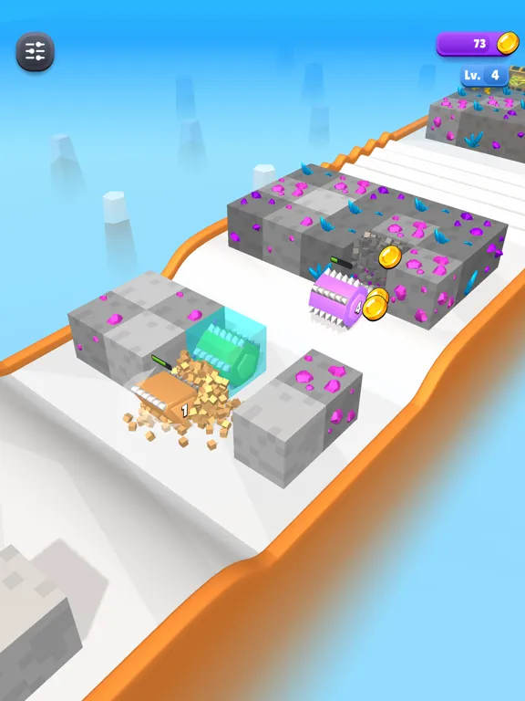 Polygon Miners iPad  Screenshots