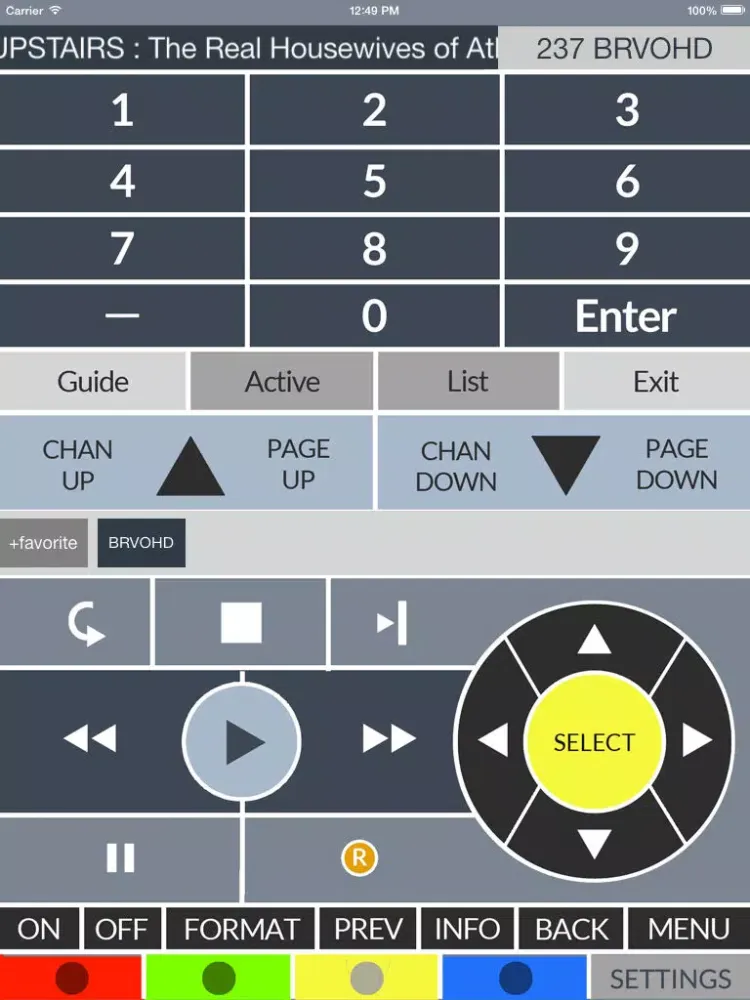 Kontrol-DTV Plus iPad 应用截图