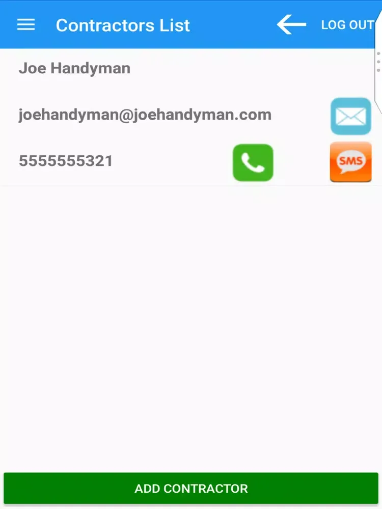 ภาพหน้าจอของ Tenant Connect App iPad 