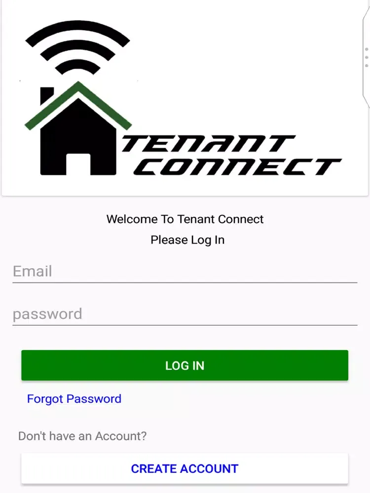 ภาพหน้าจอของ Tenant Connect App iPad 