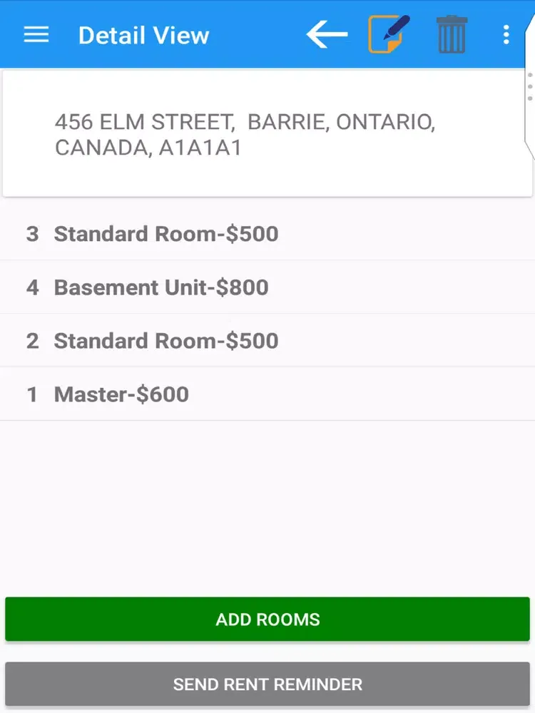 ภาพหน้าจอของ Tenant Connect App iPad 