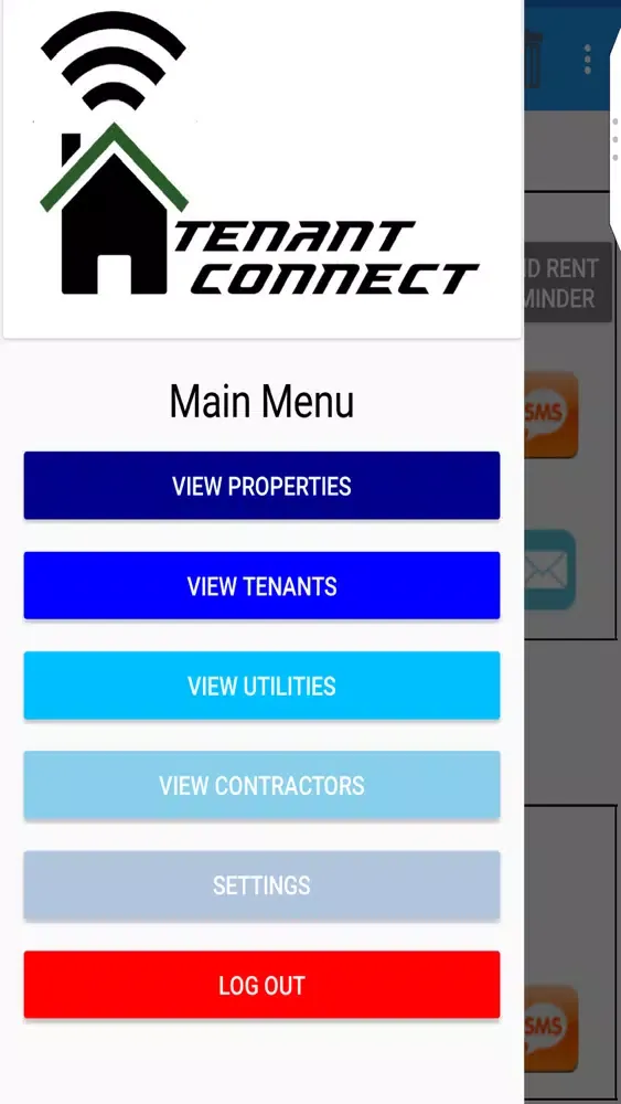 ภาพหน้าจอของ Tenant Connect App