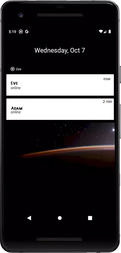 Ảnh chụp màn hình của ManageZee Online State Notify