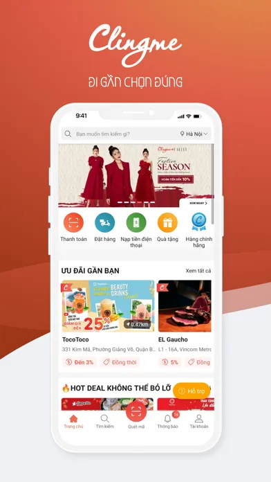 Captures d'écran de Clingme - Đi gần chọn đúng